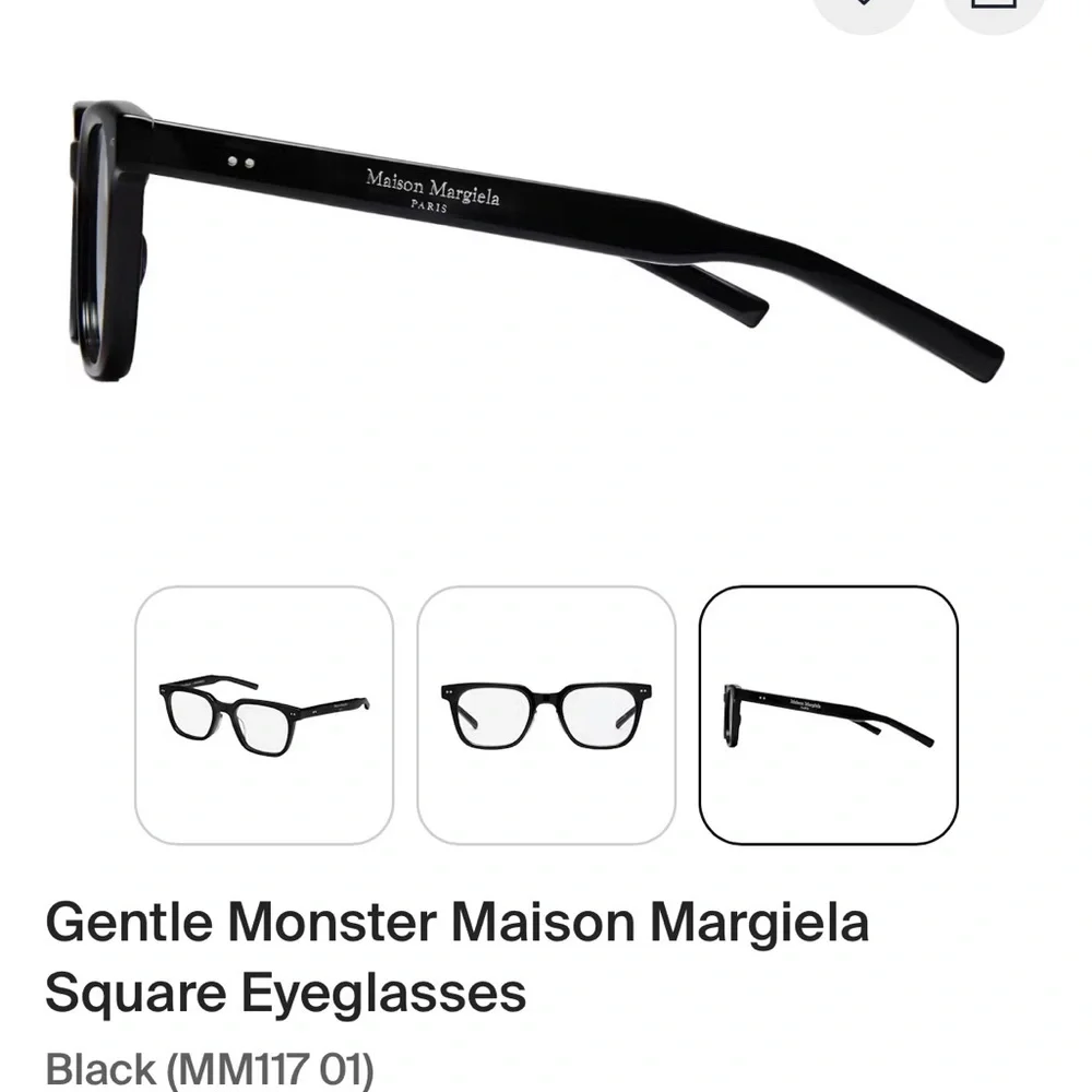 Maison Martin Margiela Black Glasses
